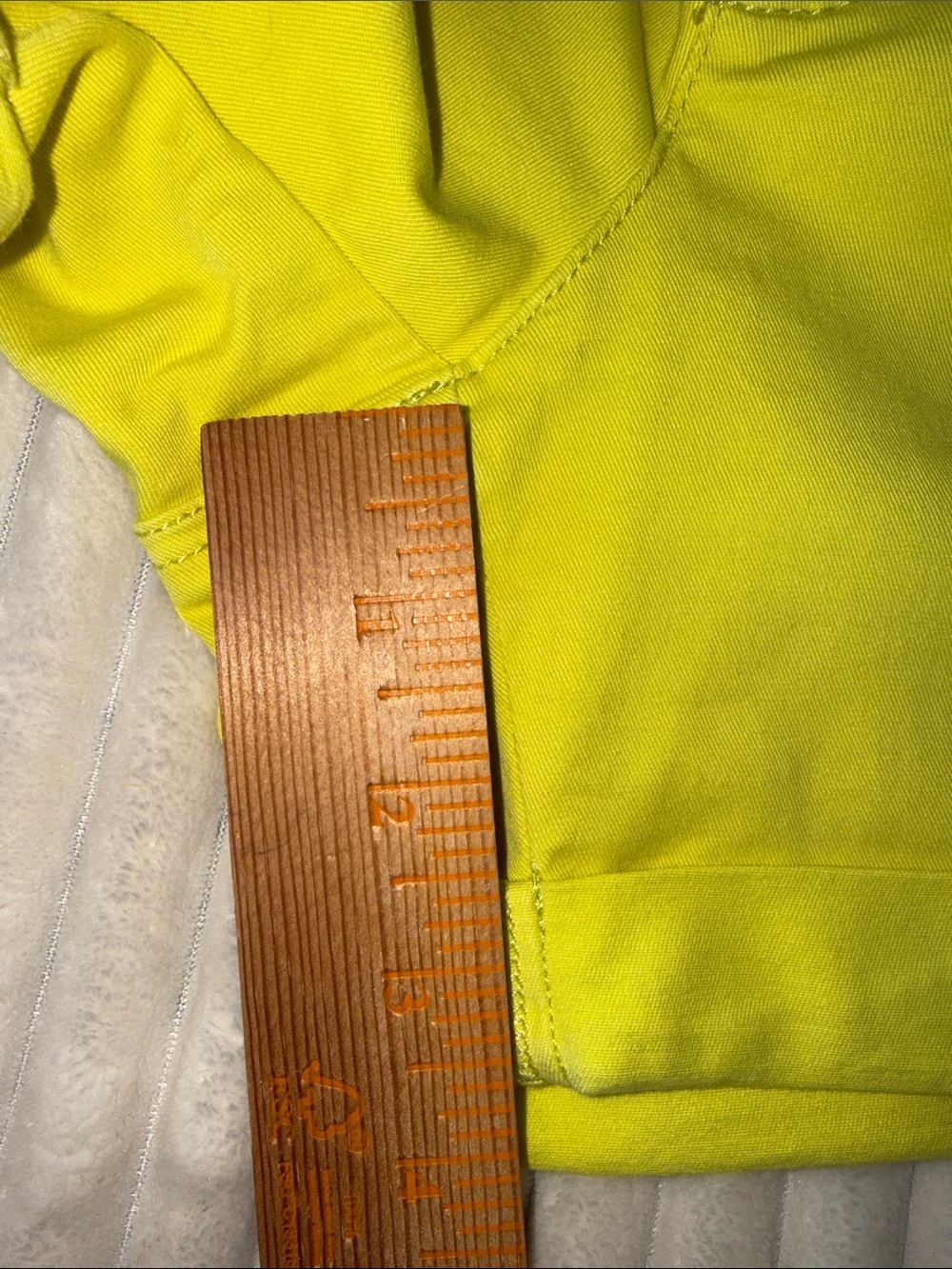 White House Black Market Pret a play Neon Yellow High-Waist Shorts size 4 - Picture 6 of 8